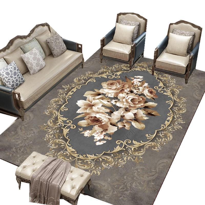 Nordic Minimalist Living Room Rug - European & American Style, Thickened for Sofa, Coffee Table & Bedroom.