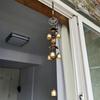 Double Metal Bell Pendant Wind Chime Brass Color Bell Hanging Decoration Suitable for Home Patio Wall Hanging Gift for Friend
