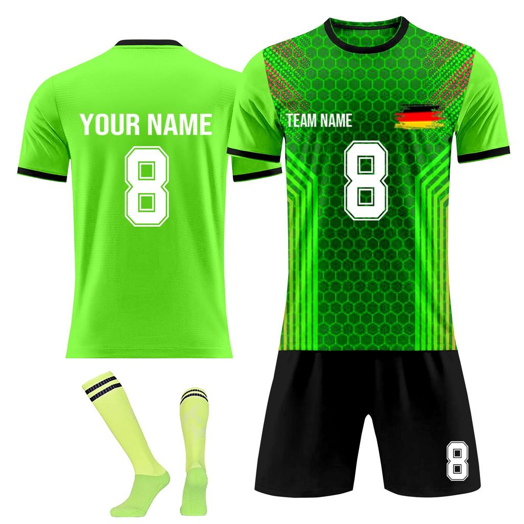 Personalised Shirts Kit Mens Girls With Name Number Custom Football Jerseys For Boys Training Suit