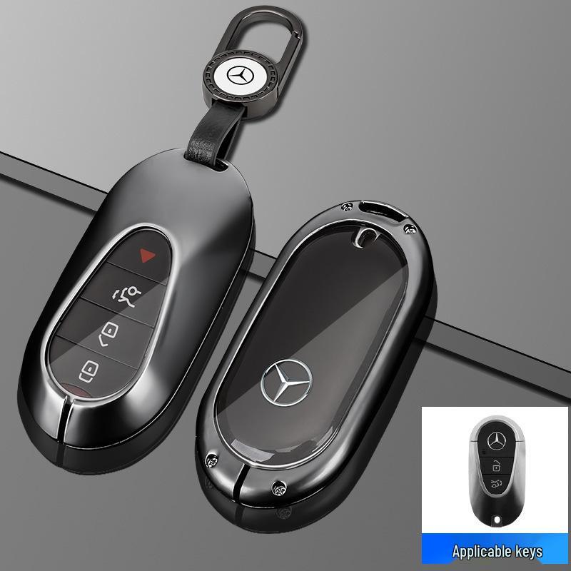 Étui de clé Mercedes-Benz: Compatible avec Classe C (C180L, C200L, C260L), Classe E (E200L), GLC (GLC260), Classe S (S320L) modèles.