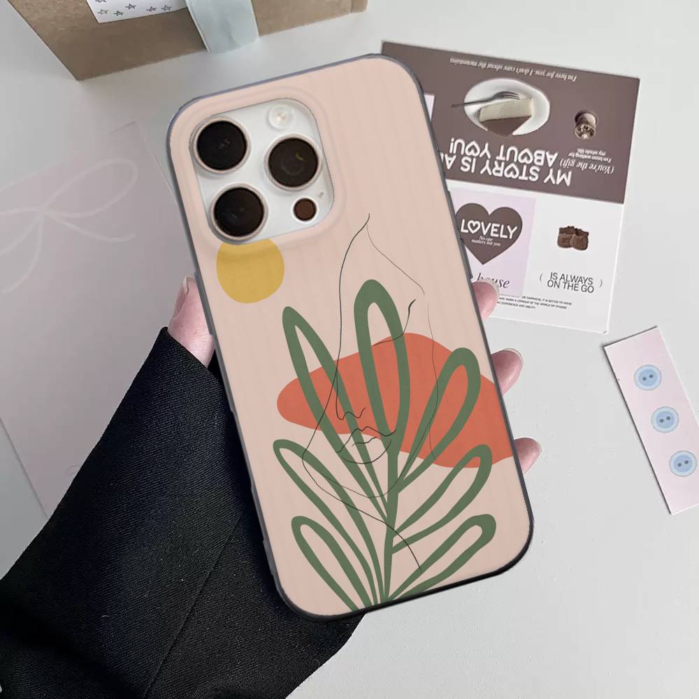 Funny Henri Matisse Art Painting For iPhone 17 16 15 14 13 12 11 Pro Max Plus Pro Corrugated Shockproof Matte Phone Cover