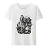 Der Finger Streetwear Herrenbekleidung Anime T-Shirt Lässig Kreativer Druck Kurzärmeliger Stil Freizeitmuster Camiseta Hombre Locker