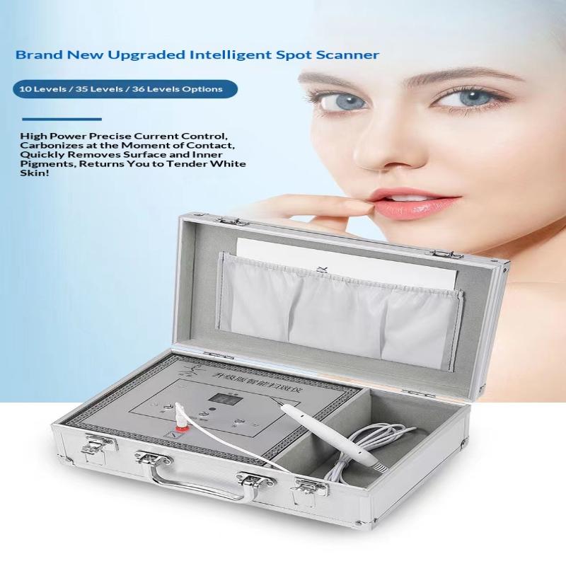 1 Set Remove Dark Mole Face Cleaner Skincare Tool 220V Electronic Spot Scanner Dead Skin Removal Beauty Device Blackhead Remover