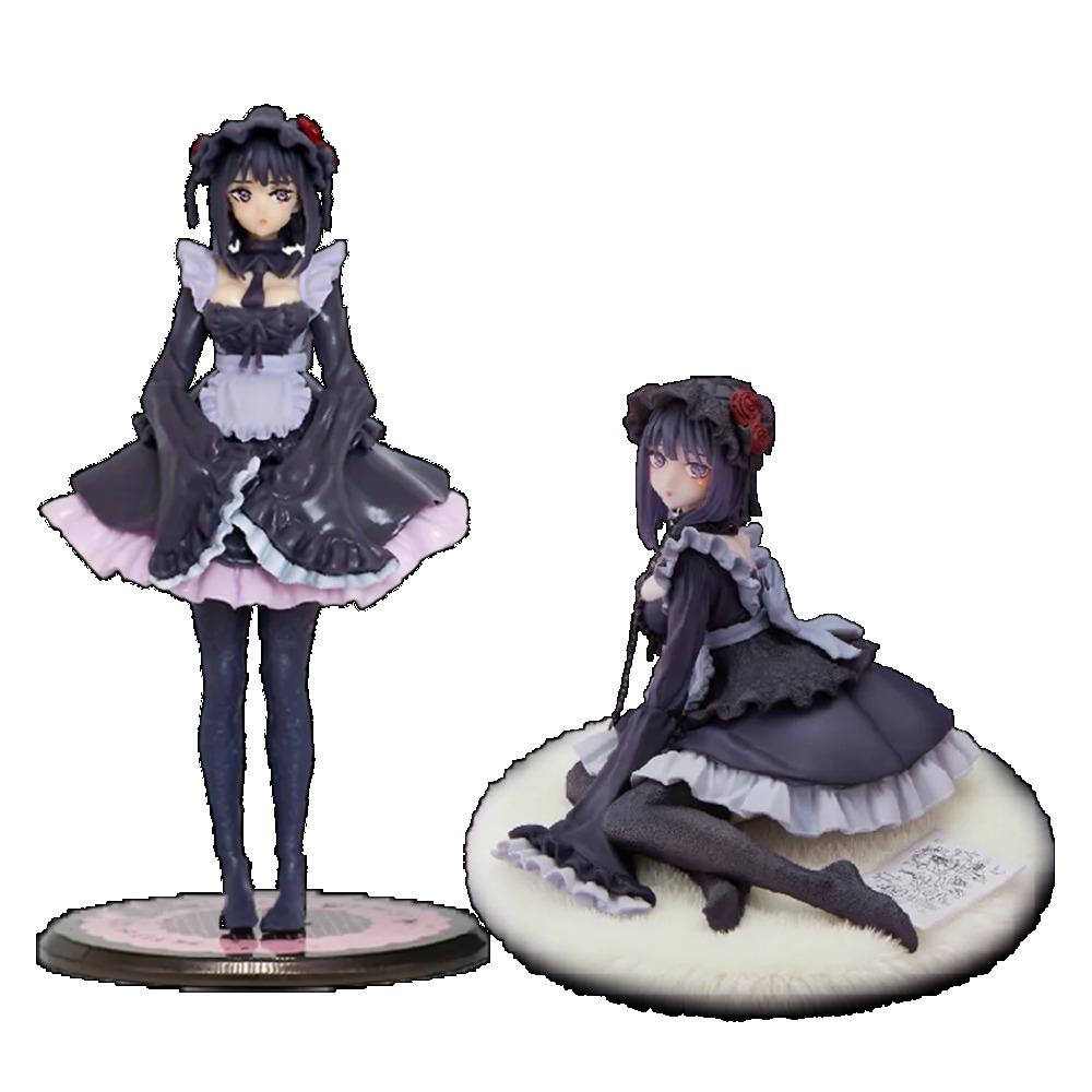 2 Kinds My Dress-Up Darling Anime Figure Black Maid Outfit Kitagawa Marin Action Figure Shizuku Kuroe Figurine Collection Model