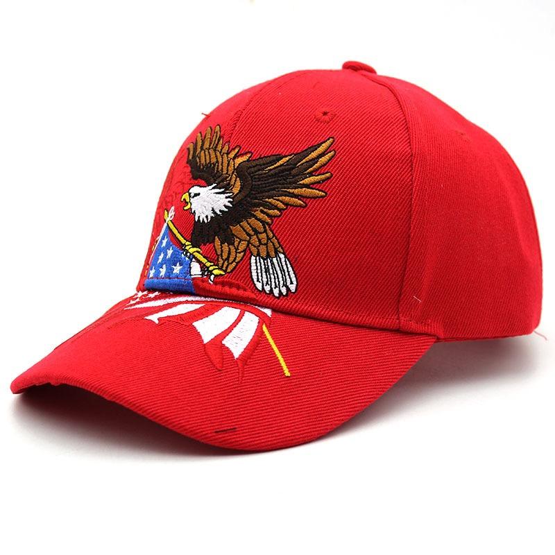 Hot Sale Unisex Baseball Cap 3D Bald Eagle USA Embroidery Cap Men And Women Outdoor Sports Hats