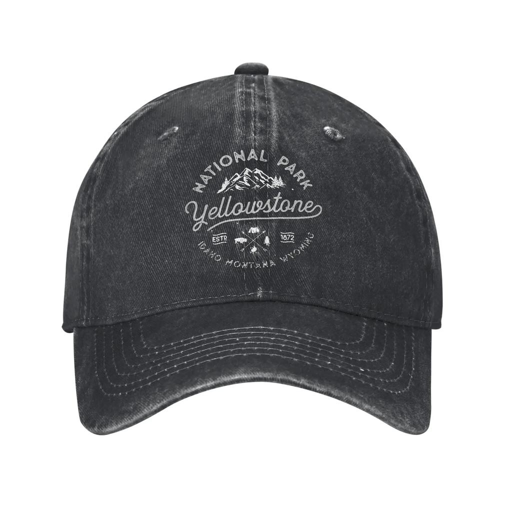 AYellowstone Dutton Ranch Oro Montana Cappellini da Baseball Vintage Denim Usurato Lavato Cappellino da Sole per Corsa Golf Regolabile Cappelli Ca