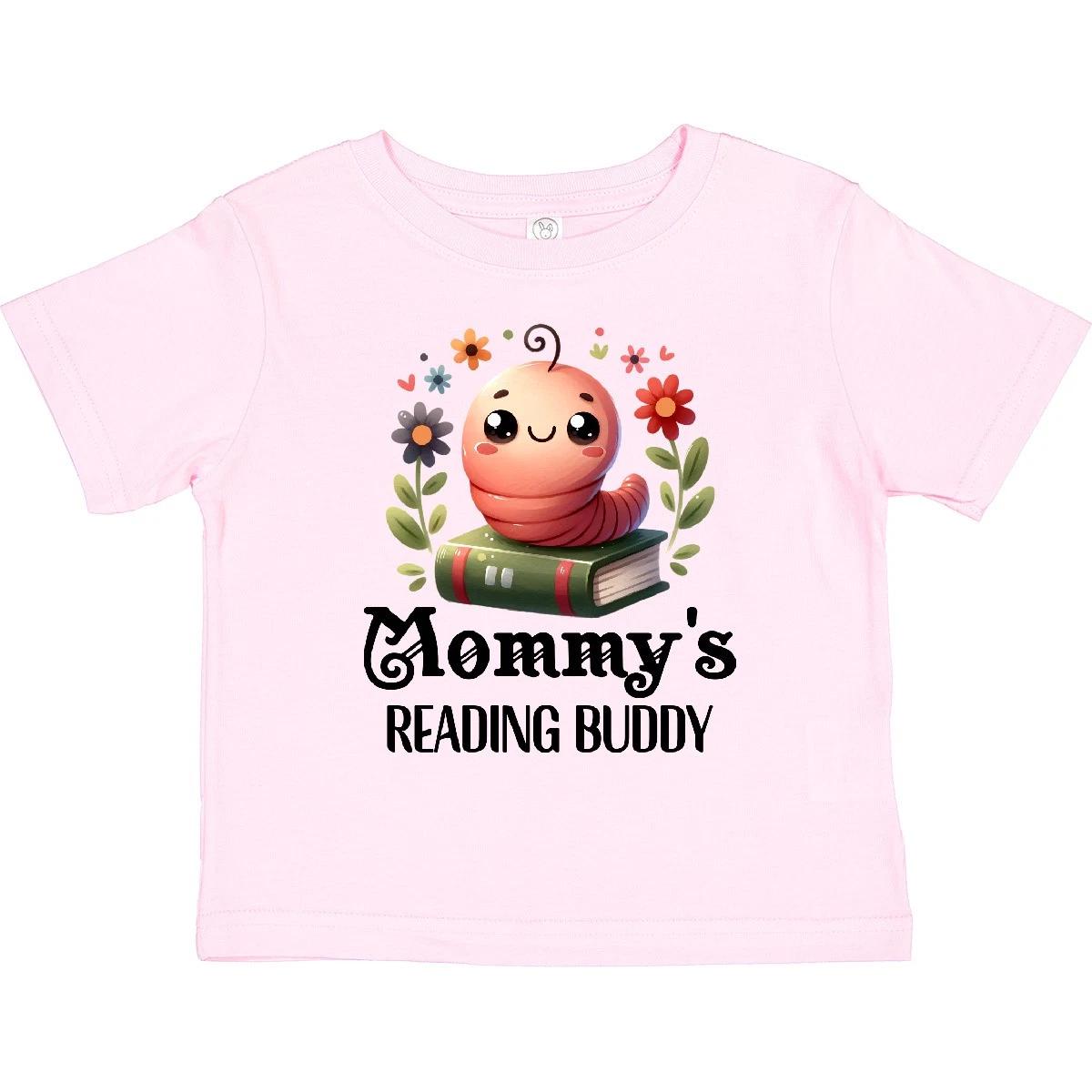 Inktastic Bookworm Mommys Reading Buddy Toddler T-Shirt Future Reader Childs Kid 120