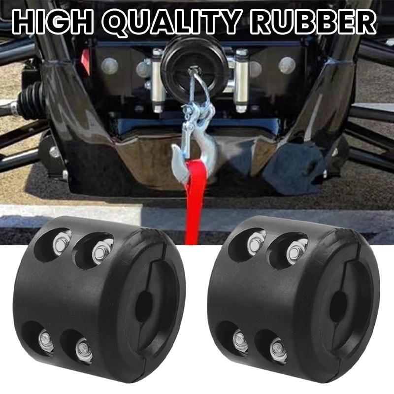 UTV Rubber Winch Cable Hook Stopper Line Saver Winches Compatible with Polaris RZR 900 1000 for Can-am Maverick X3