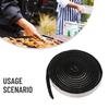 High Heat Barbecue Smoker Gasket BBQ Door Lid Grill Seal Adhesive Sealing Tape Fire Resistant Fibre Self-adhesive