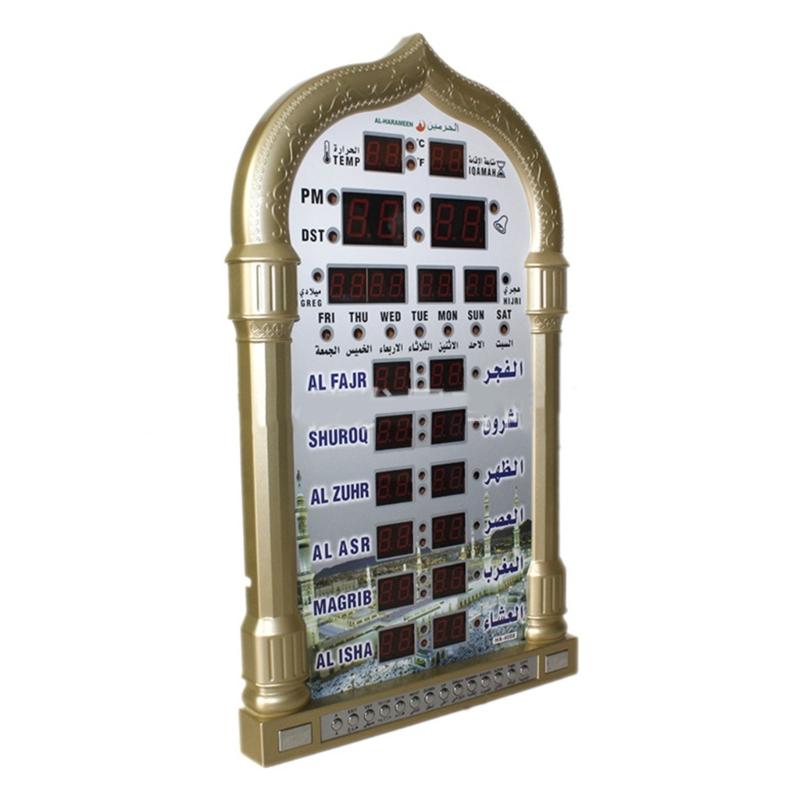 Azan Clock,Led Prayer Clock,Wall Clock,Read Home/Office/Mosque Digital Azan Clock/Decorative Clock HA-4008
