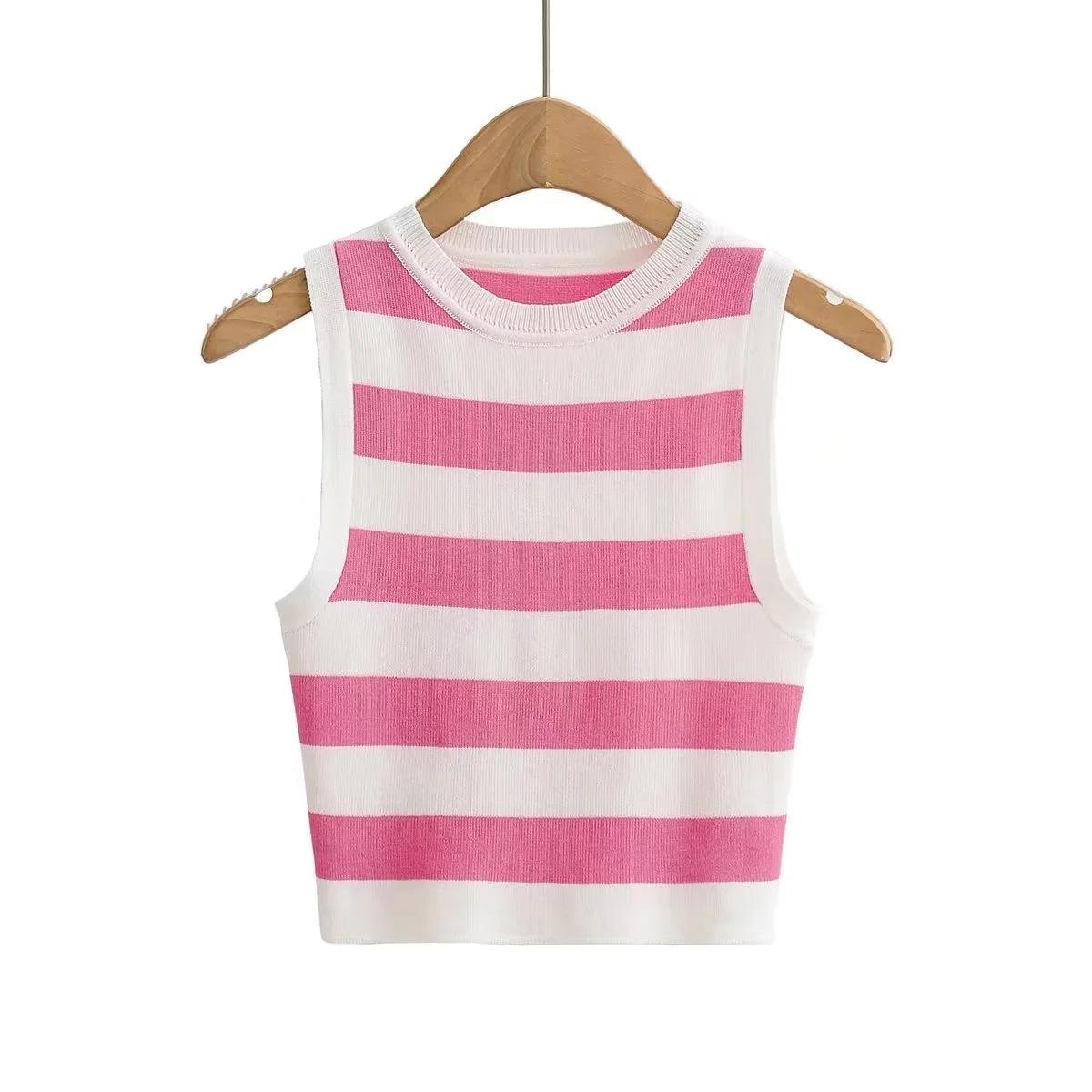 

DAFIFY Women s Fashion Casual Spring Fall Solid Color Print Sleeveless O-Neck Sweaters L