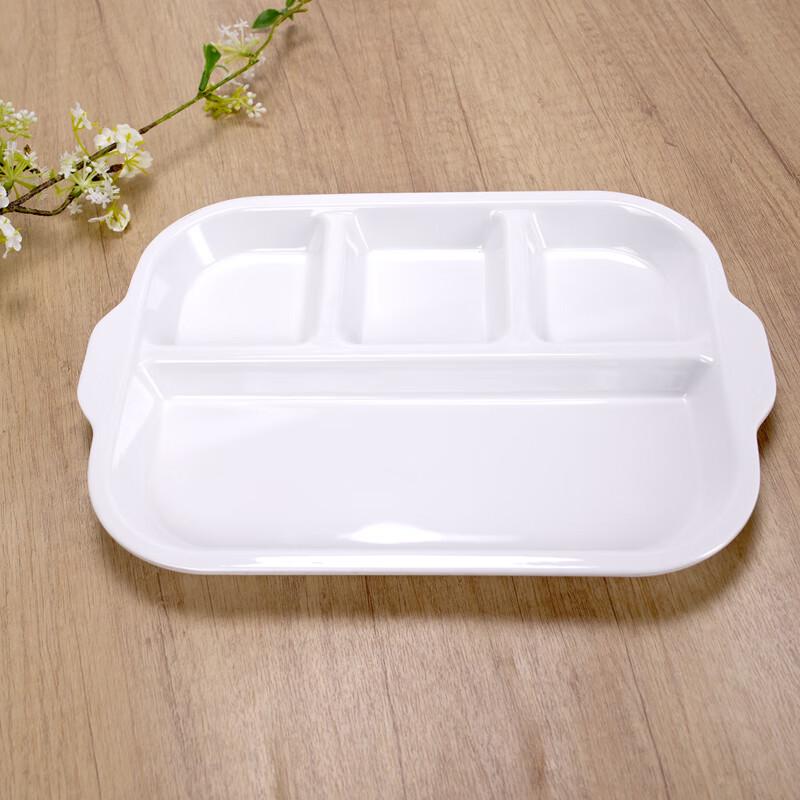 GuRou 12-inch A5 Melamine 4-Compartment Meal Tray
