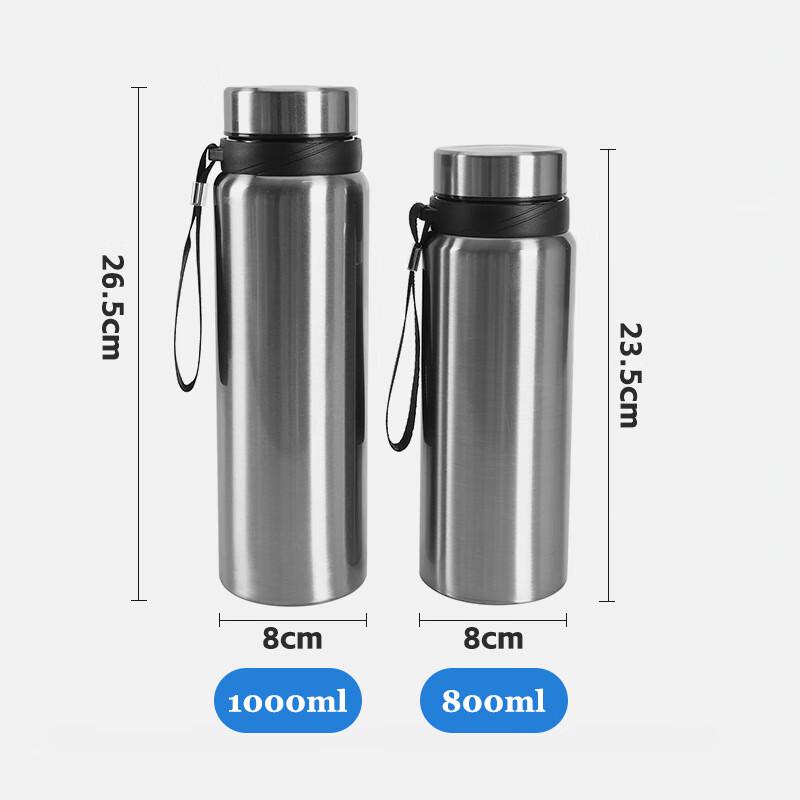 ZhiYue 304 Stainless Steel Insulated Water Bottle with Carrying Rope