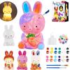 Kit de Artesanato de Lâmpada de Coelho Desenhável Cninyck para Meninas do Ensino Fundamental, Idades 4, 5, 6, 7 e 8, Perfeito como Presente de Aniversário, Kit de Artesanato DIY, Brinquedo, Ambiente