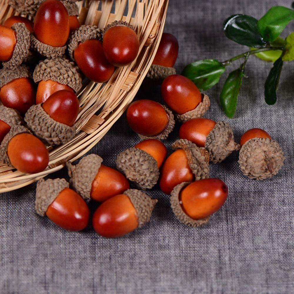Decor Foam DIY Crafts Natural Artificial Acorns Simulation Christmas Decoration Fake Pine Cones