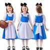 Halloween Parent-Child Costume Alice In Wonderland Alice Maid Blue Dress Performance Costume