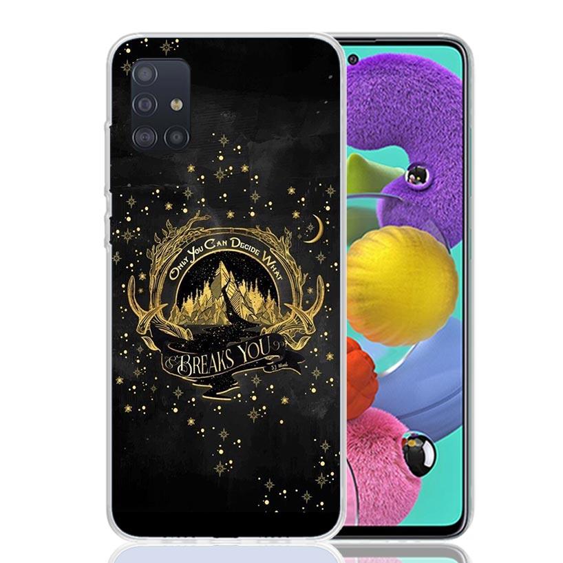 A Court of Mist Fury Sarah J Maas Phone Case For Samsung Galaxy A52 A32 A22 A12 A02S A50S A30S A51 A31 AA71 Note 20 Ultra 10 S10