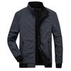 Autumn New Men's Fashion Plaid Stand Collar Jacket Trendy Men's Versatile Casual Reversible Jacket Top