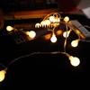 Atmosphere Bubble Ball Fairy String Lights - Warm, Twinkling Battery-Powered Star Lights for Camping, Christmas, and Room Decoration.