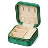 Velvet Travel Jewelry Box for Ear Studs, Necklaces, and Rings