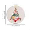 Christmas Embroidery Kit Craft Set Material Package Needlepoint Cross Stitch Kits for Beginners