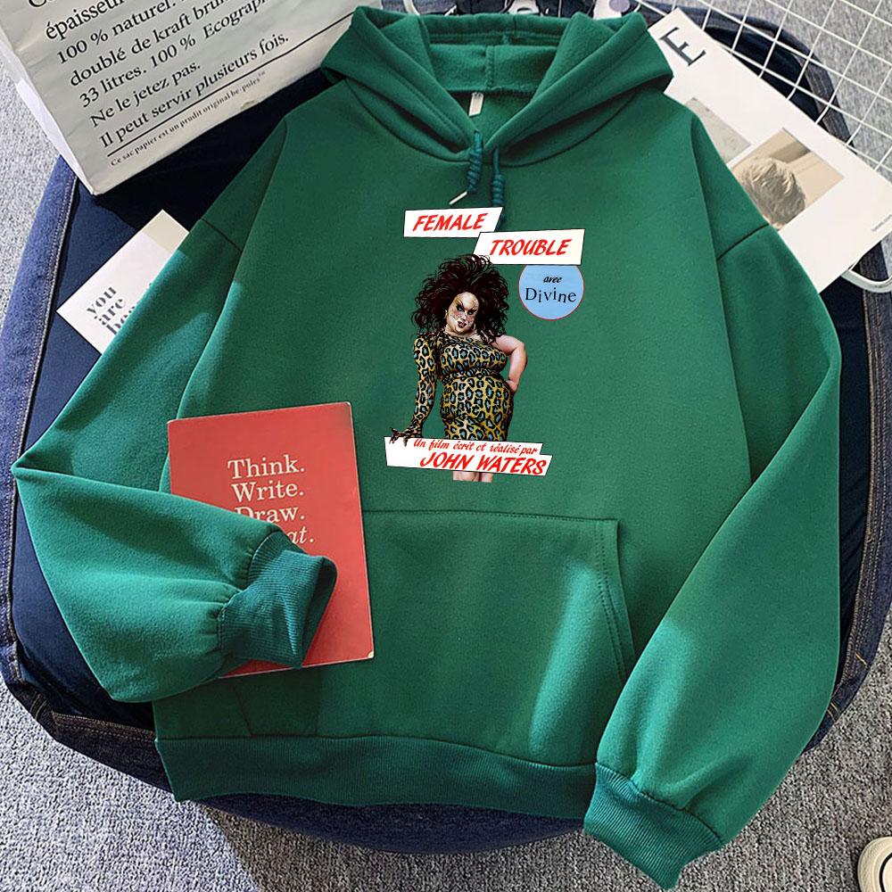 Female Trouble Are Divine Printing Hoodies Comedy Musical Graphic Sweatshirt for Women/Men Sudaderas Unisex Fleece Casual Hoodie