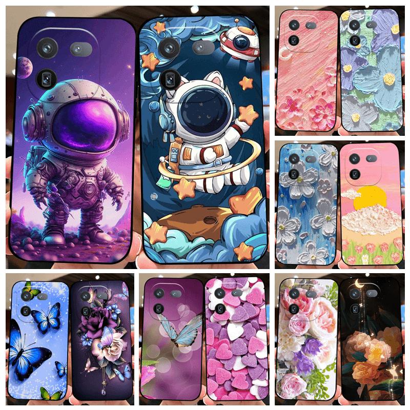 Case For iQOO 12 Pro 5G Cute Cartoon Fashion Shockproof Soft Silicone TPU Phone Bumper Cover For Vivo iQOO 12 Phone Fundas Bags