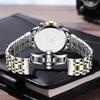 OLEVS Men's Analog Watch Blue Waterproof Stainless Steel Band Date Luminous Fashion Business Classic