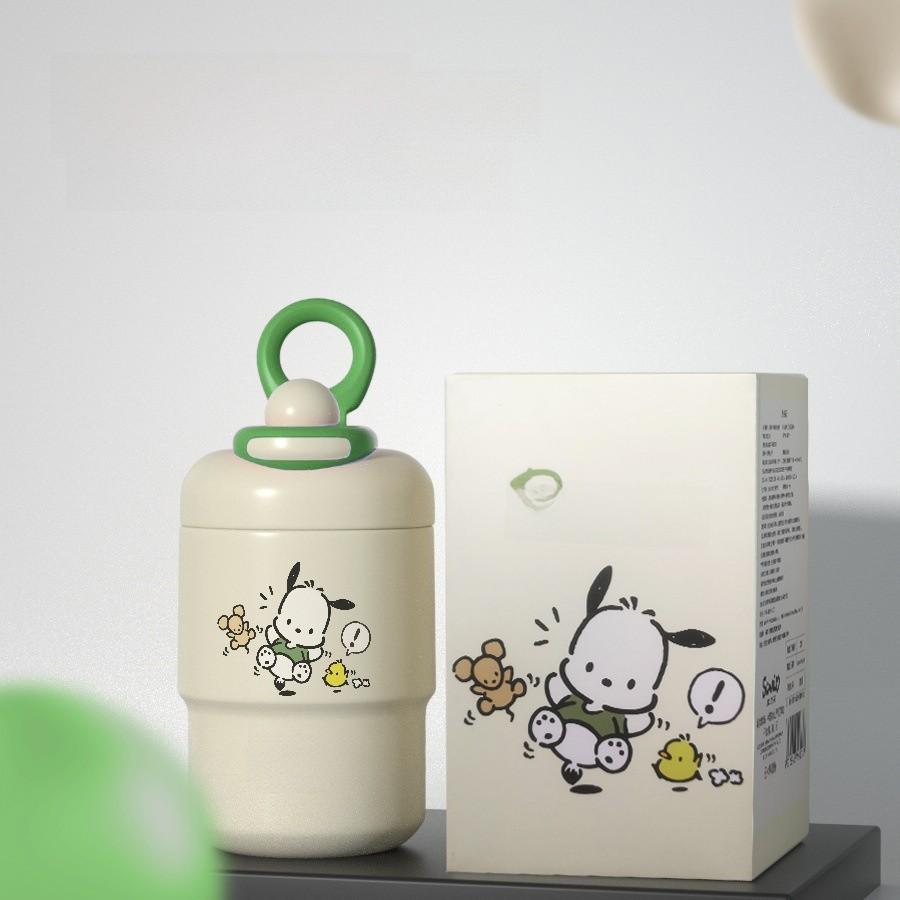 Chibi Marukochan Niedliche Isolierflasche mit auslaufsicherem Deckel für Büro und Reise