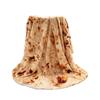 All-Season Tortilla Flannel Blanket with High-Definition Digital Print for Home and Office
