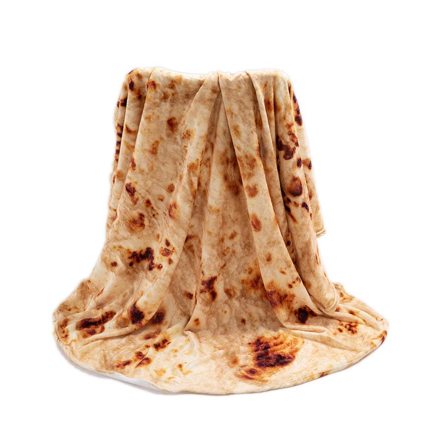 All-Season Tortilla Flannel Blanket with High-Definition Digital Print for Home and Office
