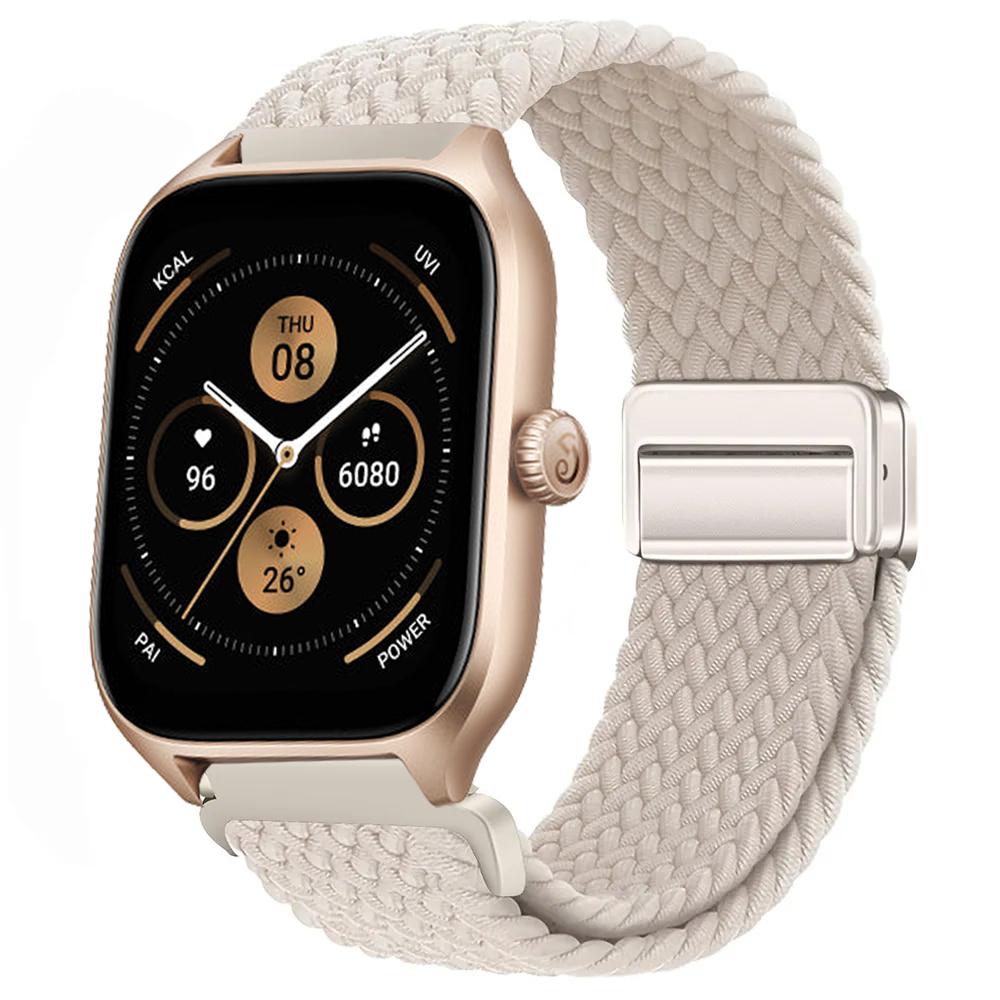 Braided Solo Loop Strap For Amazfit GTS/2/2e/3/4/GTS2 Mini/GTR 2/2e/4/3/Pro Nylon Bracelet Amazfit Bip 6 5 20mm/22mm Watch Band