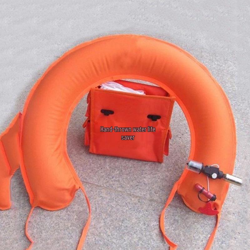 Hand-thrown Automatic Inflatable Lifebuoy Portable Life-saving Bag