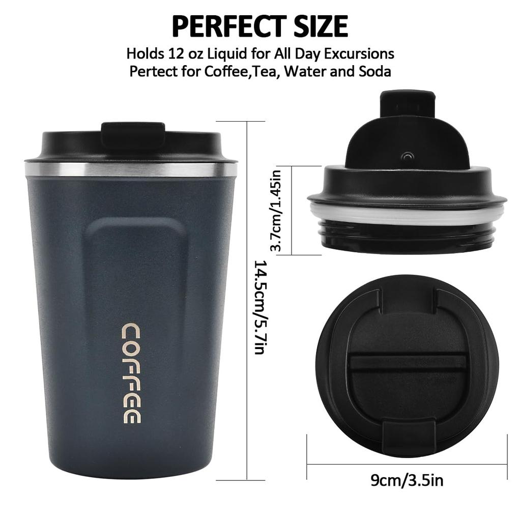 510ML Stainless Steel Thermal Mug Thermo for Coffee Water Bottle Leakproof Travel Drinkware Travel Thermal Mug