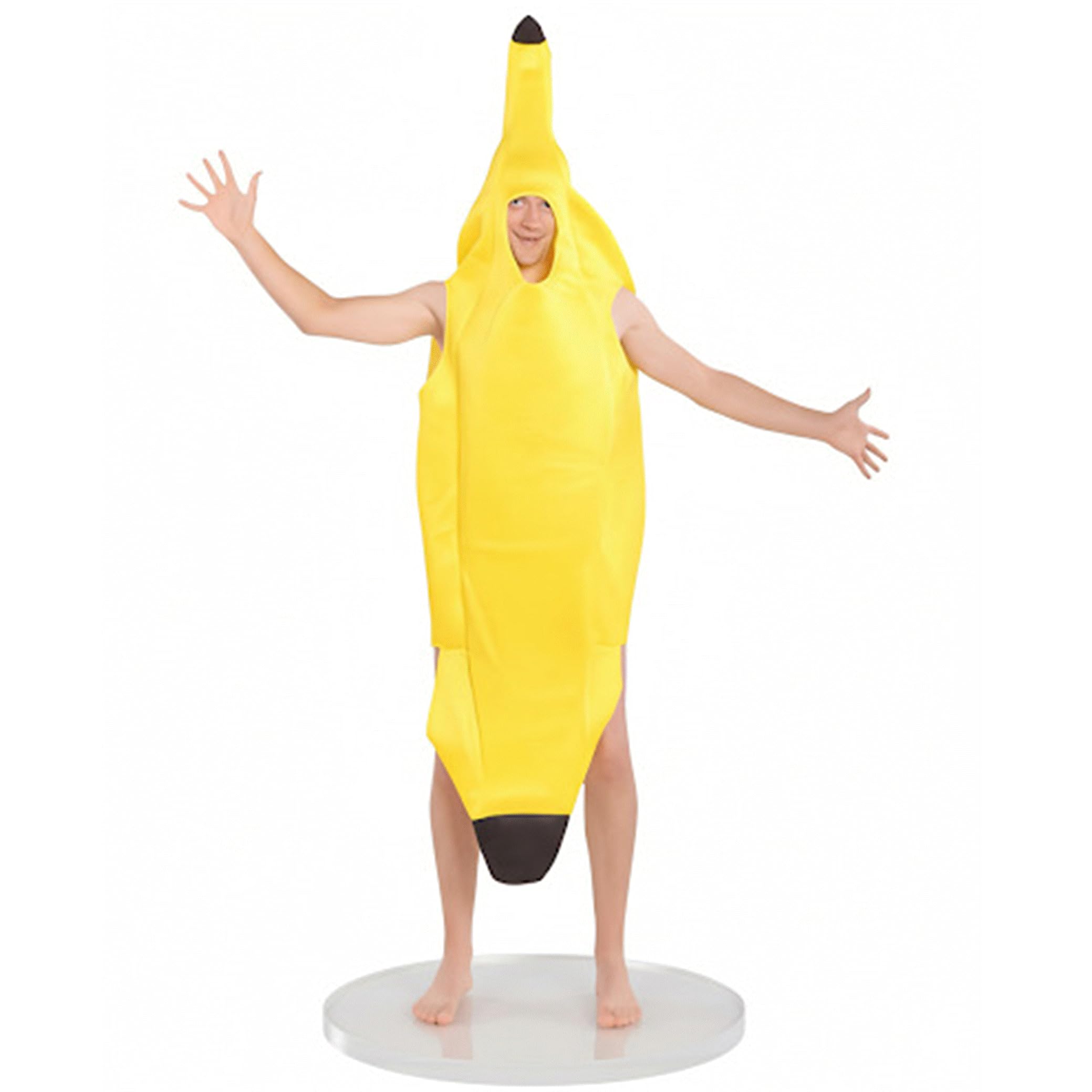 

[Smile First] Banana Cosplay Costume, Full Body, Funny Costume, Halloween, Fancy Dress, School Festival, Yellow, Unisex, Adult [A273-09] M Size