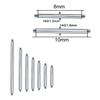 100pcs/lot Steel Earring Barbell Nipple Labret Piercings Nose Ring Eyebrow Piercings Screw Ball Replacement Accessories