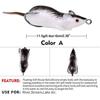 SeraphinaT 5pcs Lifelike Rat Bass Fishing Lures Tackle Bait Mice Mouse Bait