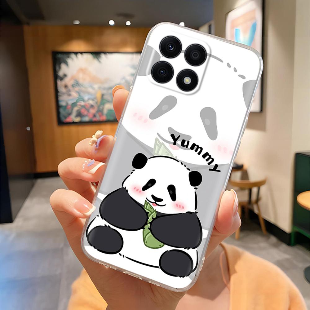 For Honor X8b X8a 4G LLY-LX1 LLY-LX2 CRT-LX1 Cute Cartoon Painted Phone Cover TPU Soft Clear Silicone Case On Honor X8a 4G Mask