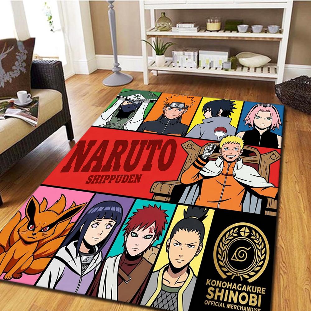 Naruto  Carpet for Living Room Bedroom, Home Decoration Cool Movie Mat Play Floor Mat -HE75 60x90cm