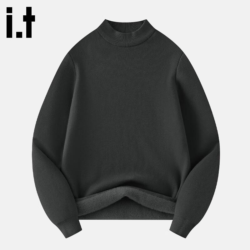 

Fingercroxxit Unisex Fleece-Lined Half-High Collar Sweater 4XL