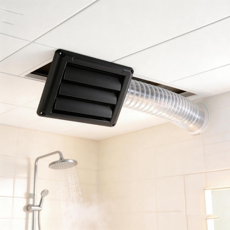 Quick Releasing Dryer Wall Vent with Rainproof Louvers Easy Installation Plastic Texture for Any Weather Conditions