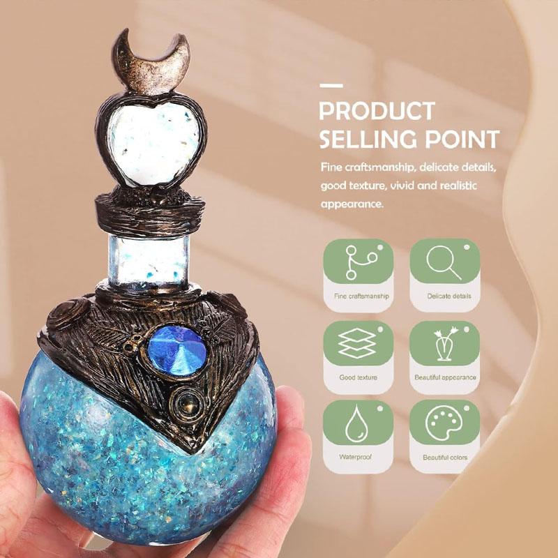 Kreative Mond Zaubertrank Flasche Meerjungfrau Aura Desktop Ornament Elfen Schatz Gegenmittel Flasche Probe Fläschchen Büro Wohnkultur