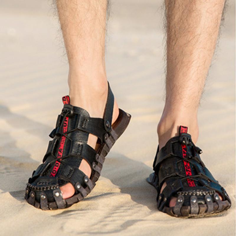 fashion Summer Men Casual Beach Outdoor Hiking Shoe Breathable Fashion Comfortable Non-slip Slippers Mens Leisure Sandals Zapatos Hombre
