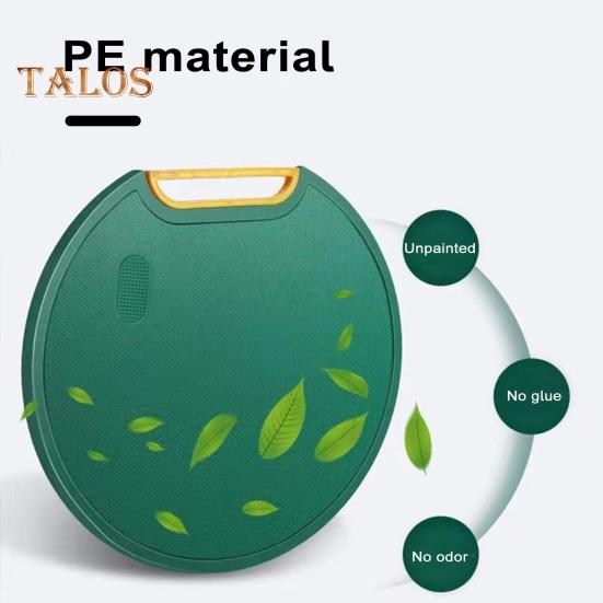 Round Chopping Board with Grinder Groove Double-sided Standing Food Grade Anti-slip Easy To Clean Vegetables Fruits Meat Cutting Board Kitchen