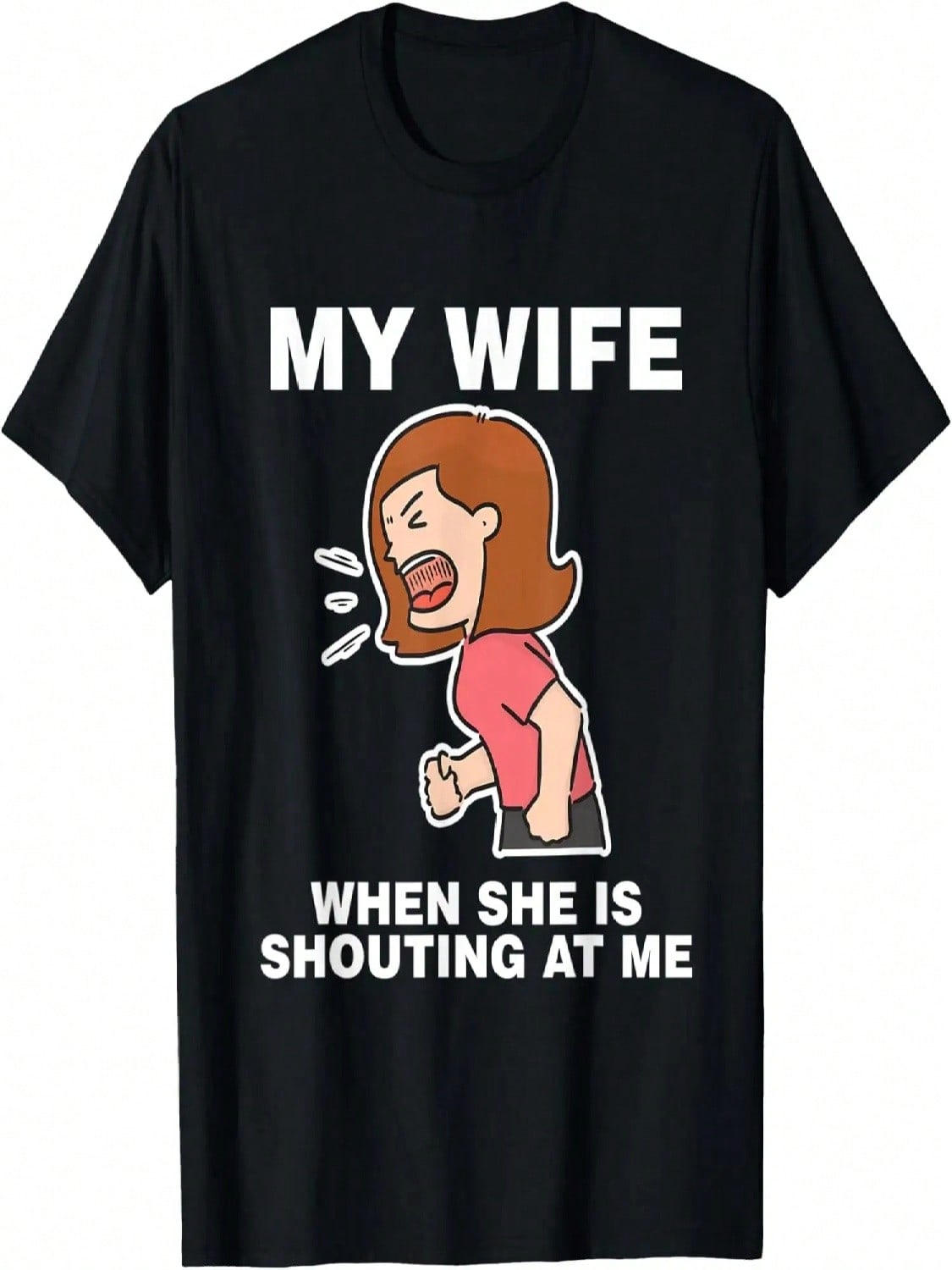 unisex Angry Wife My Wife When She Is Shouting At Me Yelling Retro T-Shirt S разноцветный