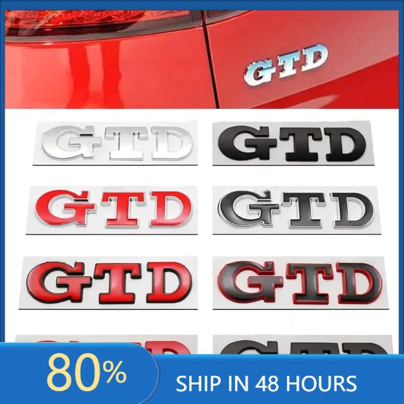 BSA1 For VOLKSWAGEN VW GTI 3D Metal Letters Car Rear Trunk Badge GTD Logo Emblem For Volkswagen VW Golf 7 6 5 4 GTD Sticker MK2 MK4 M im2