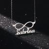 Personalized Infinite Heart Name Necklaces For Women Gold Color Stainless Steel Custom Necklace Wedding Waterproof Jewelry Gift