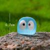 10Pcs Mini Cute Luminous Owls Micro Landscape Figurines Ornaments Resin Owls Series Creative Home Bonsai Decor Car Ornament