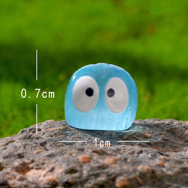 10Pcs Mini Cute Luminous Owls Micro Landscape Figurines Ornaments Resin Owls Series Creative Home Bonsai Decor Car Ornament
