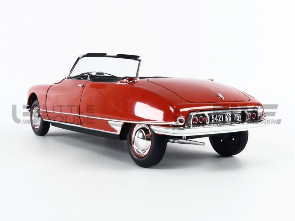 Norev Citroen DS19 Cabriolet 1961 Corail Red 1/18